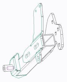 RIGHT PACKER ROLLER BRACKET