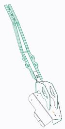 WIDE FOLDED LEVER L EV WELDED