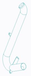 HORIZ COLUMN ELBOW OC WELDED