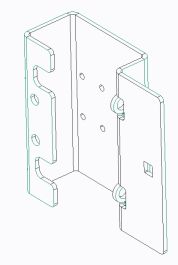 BENT SENSOR SUPPORT PLATE CC