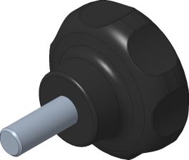 LOBED HANDLE H8X25 ZN