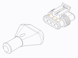 CONNECTOR KIT F AMP 4CT MO