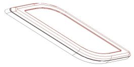 CATADIOPTRE GAUCHE ROUGE HELLA