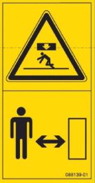 SAFETY DISTANCE STICKER