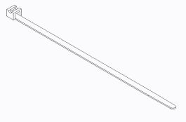 CLAMPING TIE 165X2.5 YELLOW NYLON