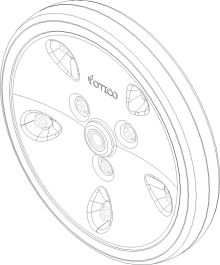 STEEL WHEEL OTICO 330X50 CULTIDISC
